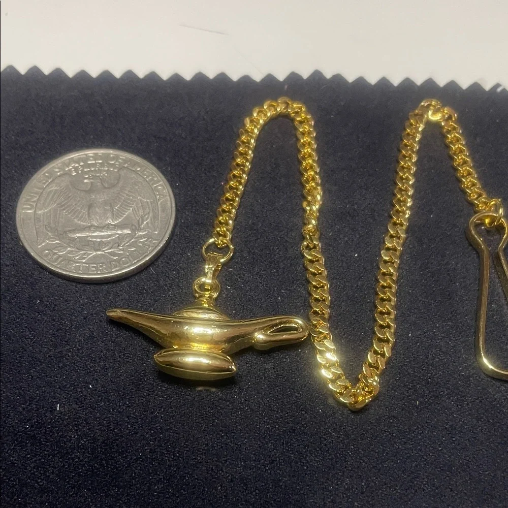 Gold Lamp Pendant clip - no marking